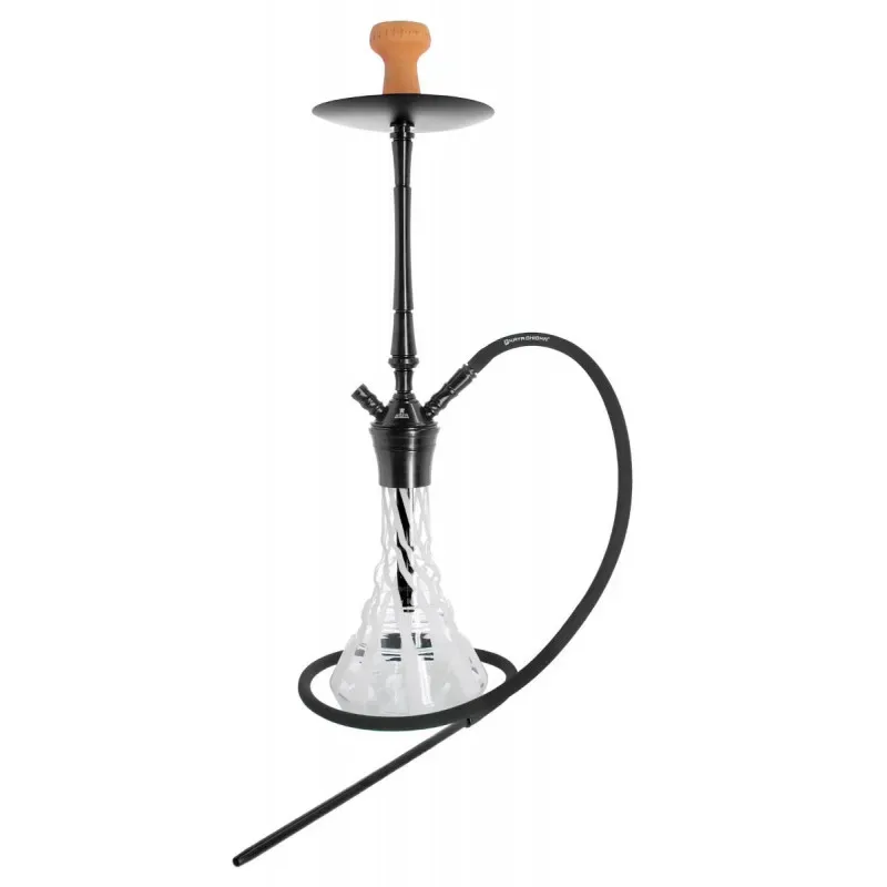 Kaya Shisha White Zebra ELOX 630CE Lance Schliff 2S – schwarz (ca. 77cm)