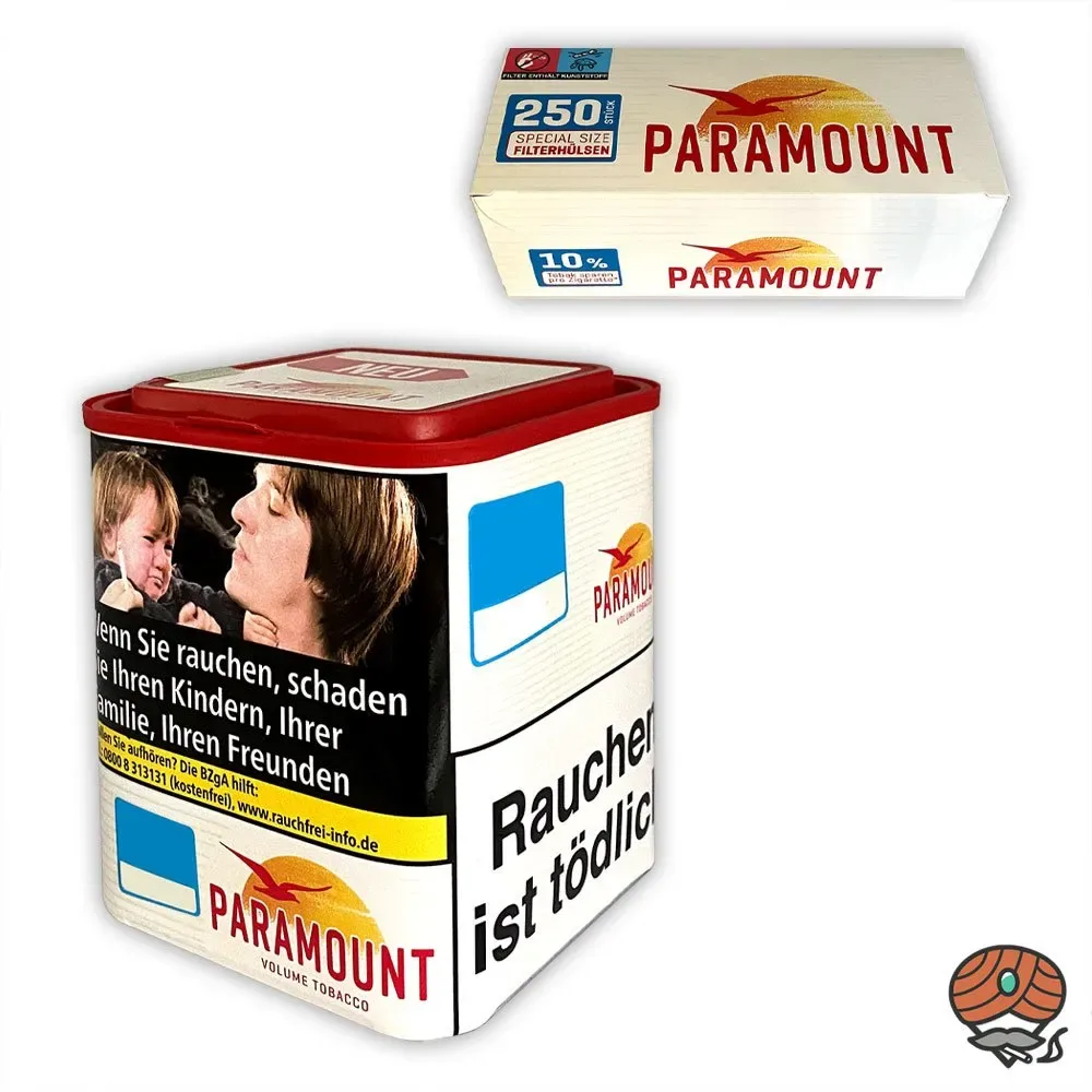 *KENNENLERN-SET* Paramount Volumentabak/ Stopftabak 38g Dose + 250 Paramount Extra Hülsen