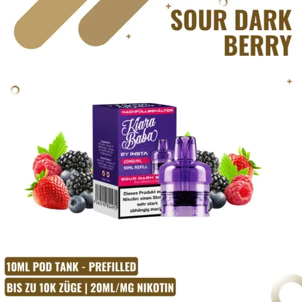 Kiara Baba Vape Pod 10ml – Sour Dark Berry