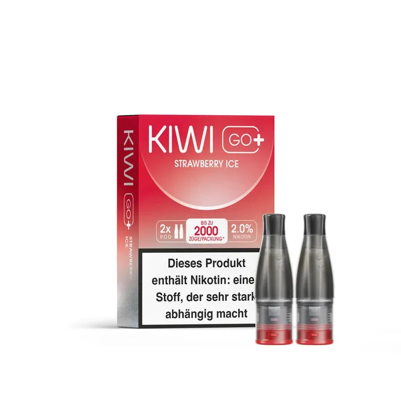 Kiwi Go+ – Prefilled Pods (2 Stück) – 20mg/ml – Strawberry Ice