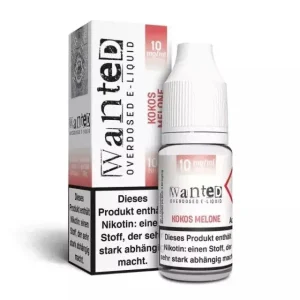 Kokos Melone - Wanted Overdosed Nikotinsalz Liquid (10/20mg/ml)