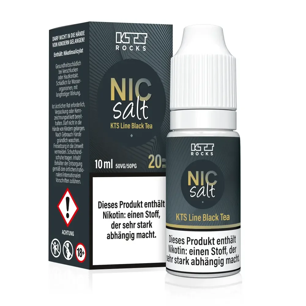 KTS e-Liquids – Black Tea – NicSalt (Nikotinsalzliquid, 10 ml, 50% VG / 50% PG)