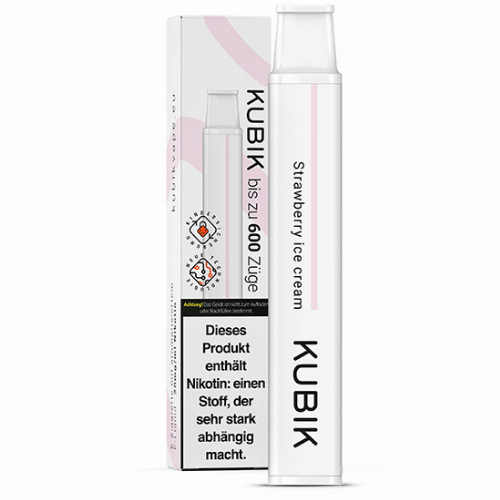 Kubik Einweg E-Zigarette Strawberry Ice Cream 20mg