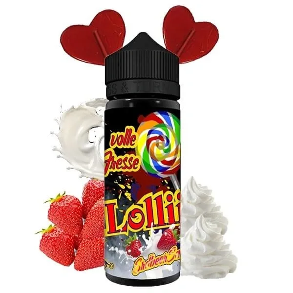 Lädla Juice Lädla Juice – Volle Fresse Erdbeer Sahne Lolli 10/120ml Longfill Aroma