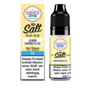 Lemon Sherbets Ice - Dinner Lady Nikotinsalz Liquid