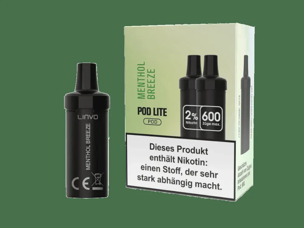 Linvo Pod Lite Cartridge – Menthol Breeze – 2er Pack
