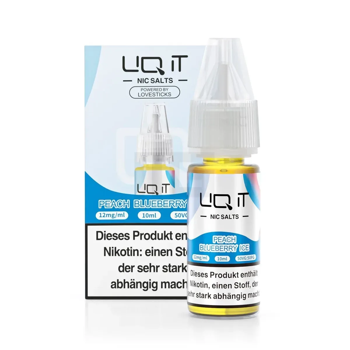 LIQ IT – Nikotinsalz-Liquid – 10ml – Peach Blueberry Ice – 12mg