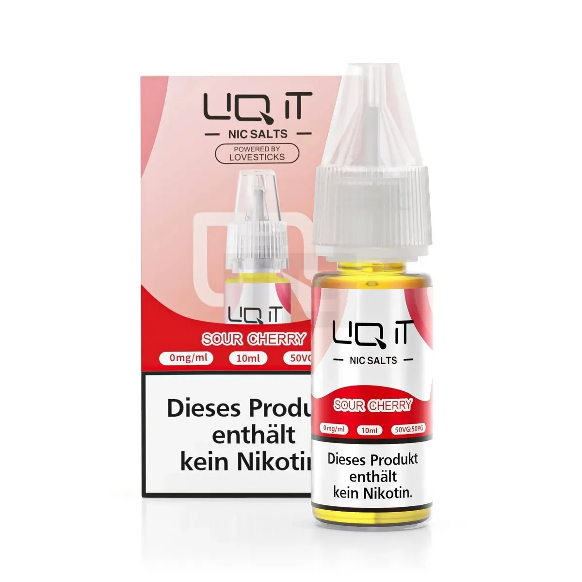 LIQ IT – Nikotinsalz-Liquid – 10ml – Sour Cherry – 0mg