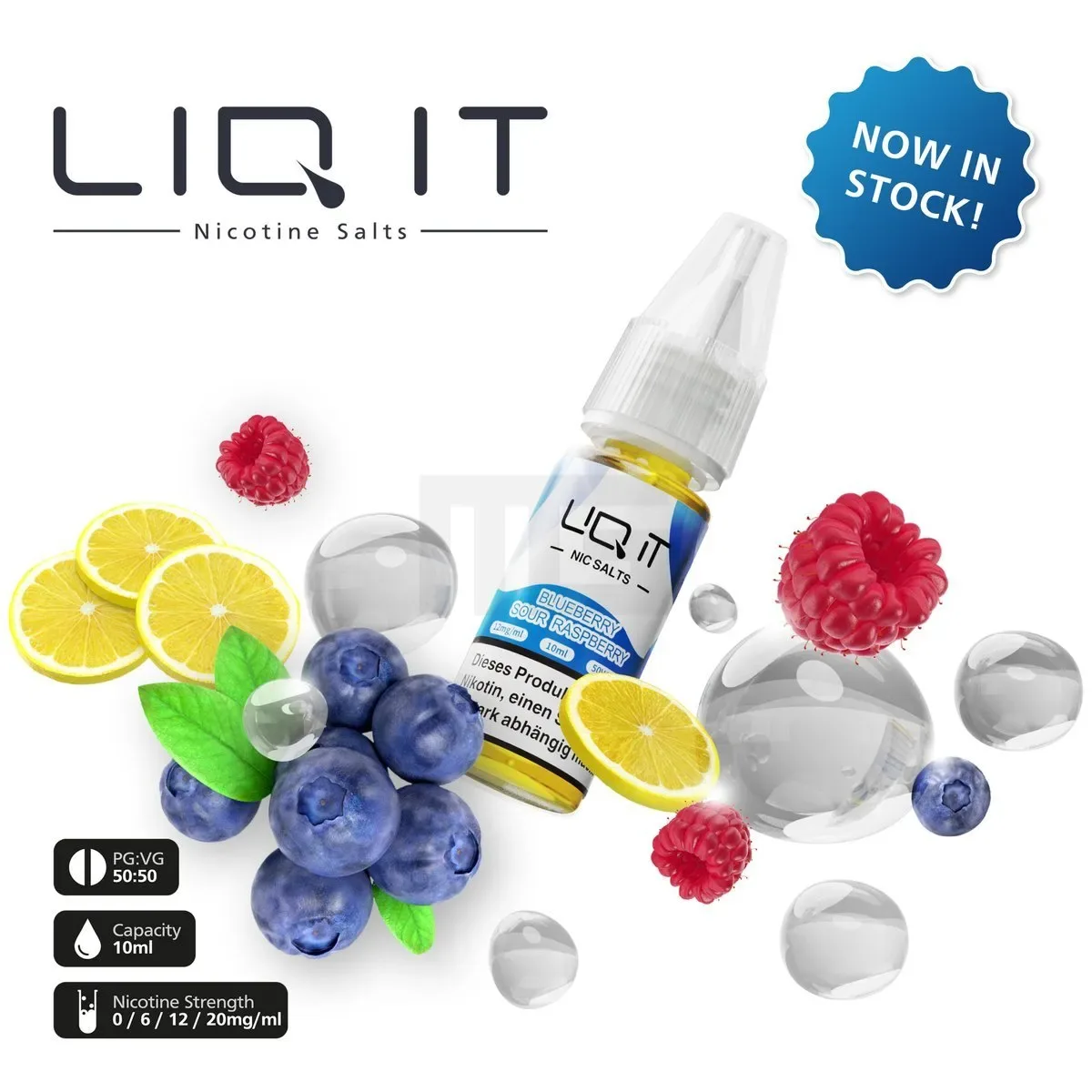 LIQ IT – Nikotinsalz-Liquid – 10ml – Strawberry Kiwi – 12mg