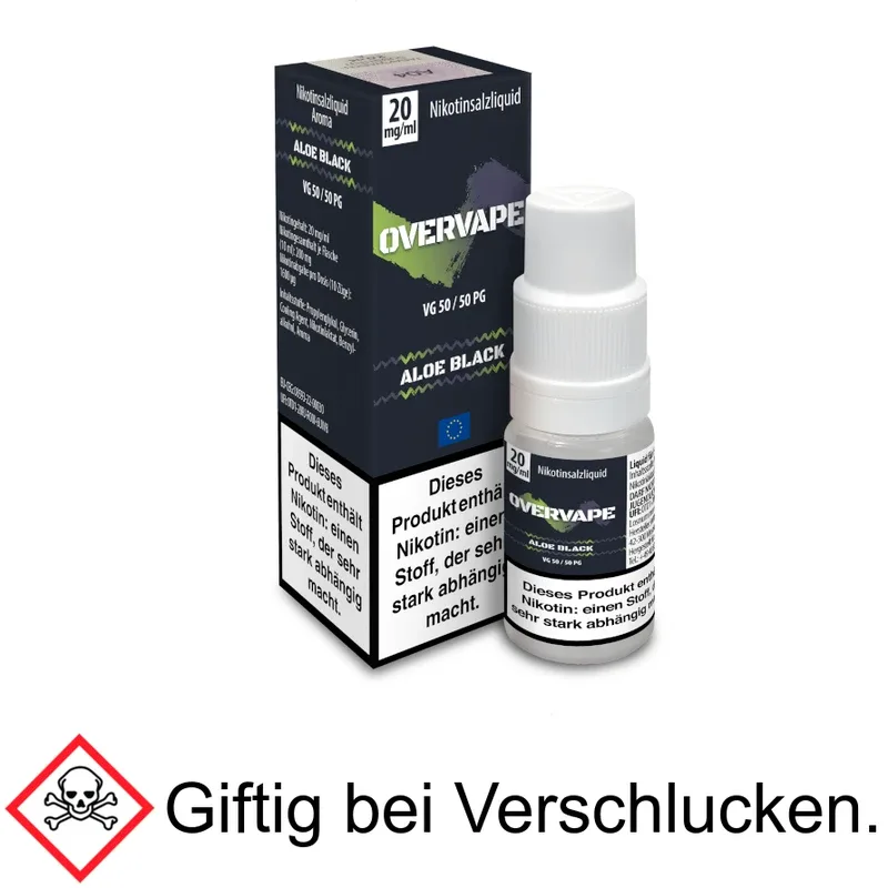 Liquid Aloe Black 20 mg/ml Nikotinsalzliquid – Overvape