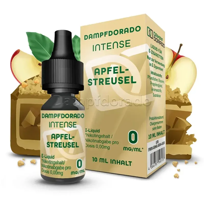 Liquid Apfelstreusel – Dampfdorado Intense