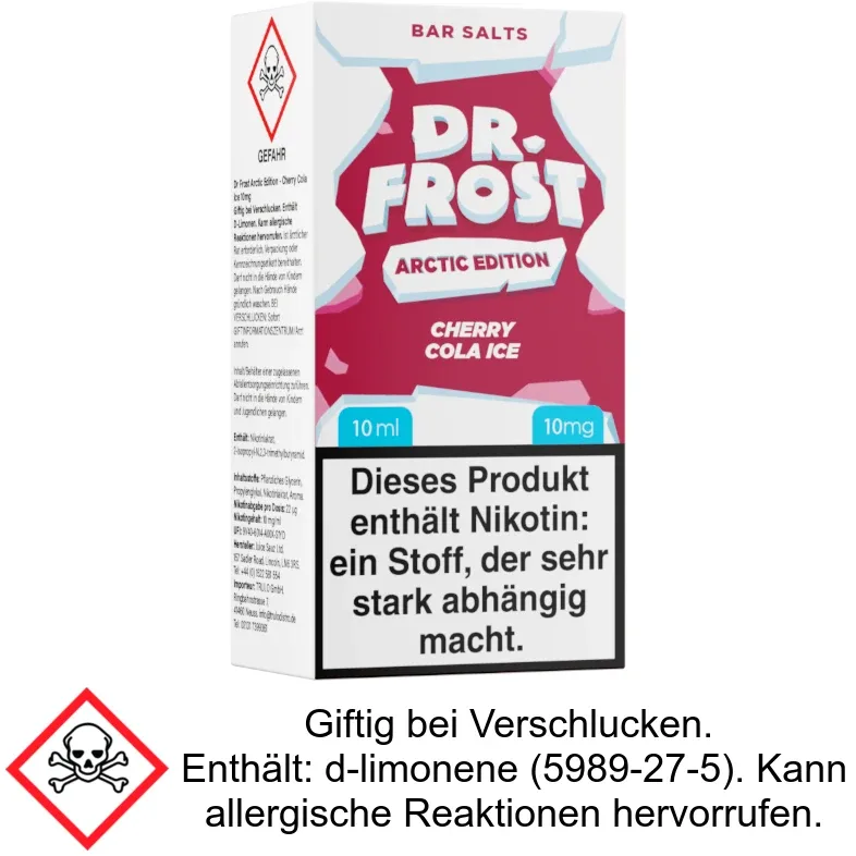 Liquid Arctic Edition Cherry Cola Ice 10 mg/ml Nikotinsalz – Dr. Frost