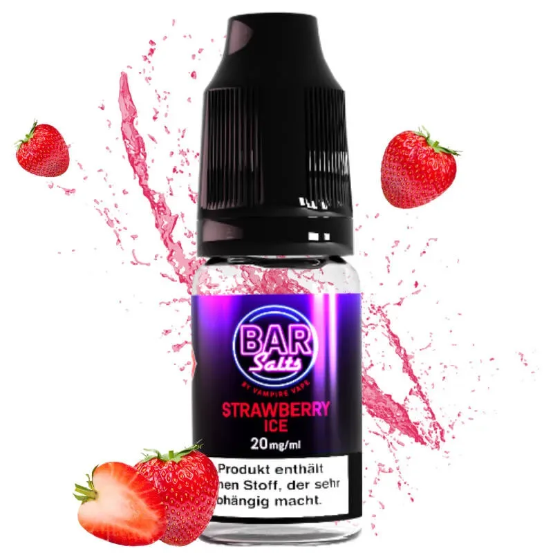 Liquid Nikotinsalz Bar Salts – Strawberry Ice Vampire Vape 10m