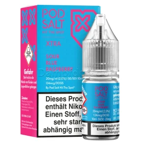 Liquid Sour Blue Raspberry | Pod Salt Nikotinsalz | Dampfdorado