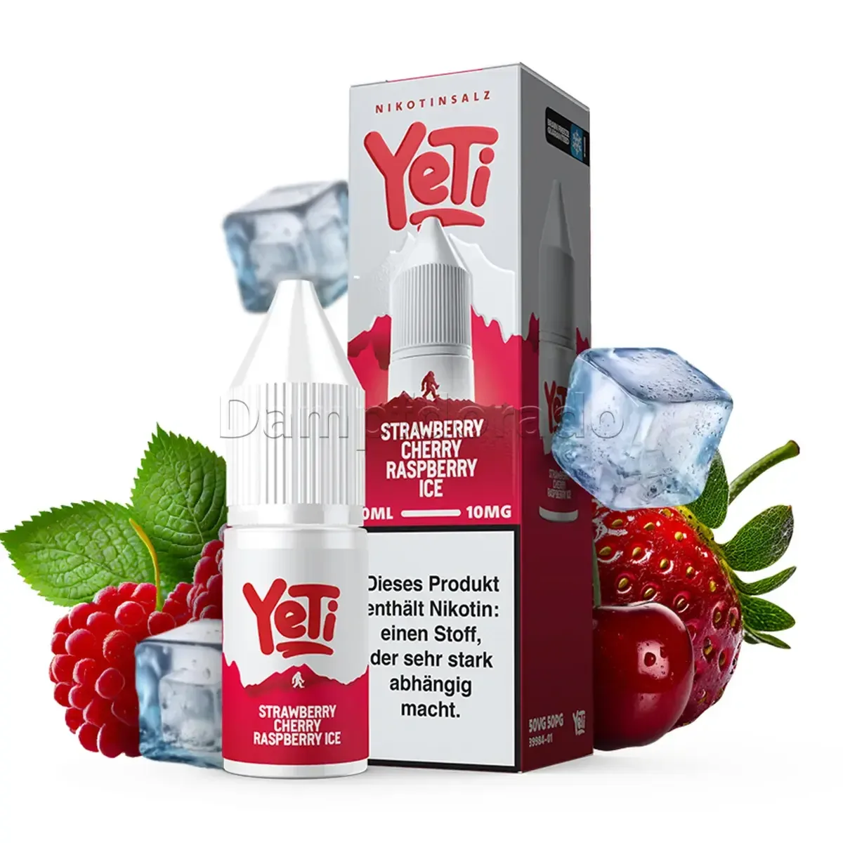 Liquid Strawberry Cherry Raspberry Ice – Yeti Summit Nikotinsalz