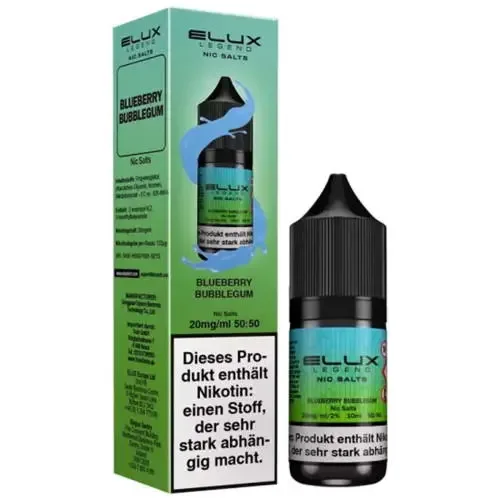 Liquids: Blueberry Bubblegum NicSalt Liquid by Elux