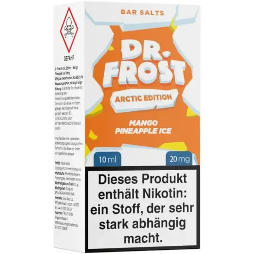 Liquids: Dr. Frost Mango Pineapple Ice – Arctic Edition NicSalt Liquid