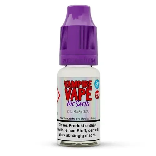 Liquids: Ice Menthol 10ml NicSalt Liquid by Vampire Vape