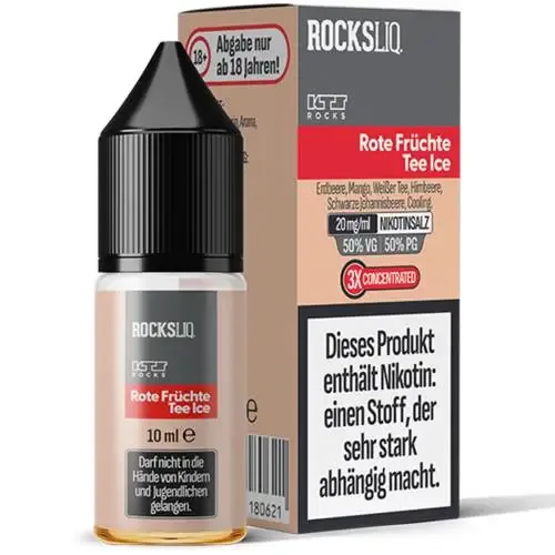 Liquids: KTS ROCKSLIQ Rote Früchte Tee Ice NicSalt Liquid