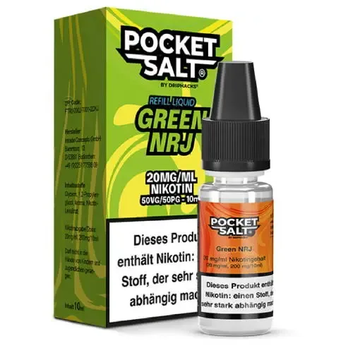 Liquids: Pocket Salt Green NRJ Nicsalt Liquid