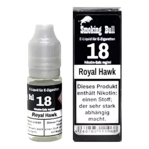 Liquids: Royal Hawk 10ml NicSalt Liquid by Smoking Bull 18mg