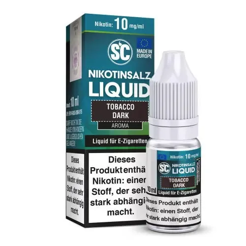 Liquids: Tobacco Dark 10ml NicSalt Liquid by SC