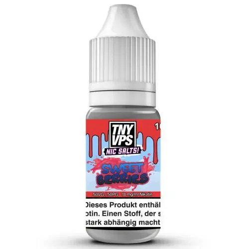 Liquids: Tony Vapes Sweet Berries NicSalt Liquid 18 mg / 10ml