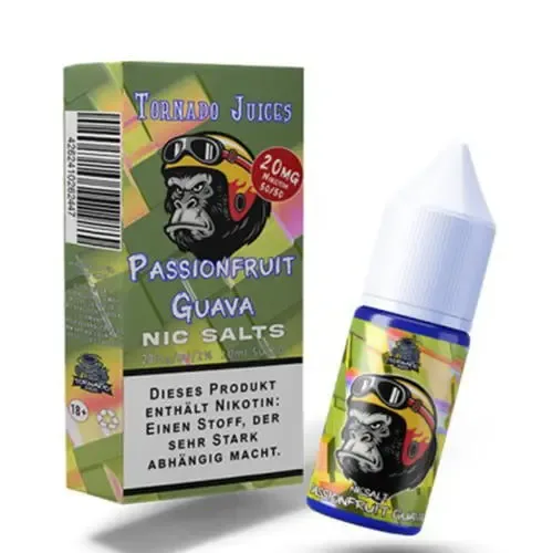Liquids: Tornado Juices Passionfruit Guava Overdosed NicSalt Liquid