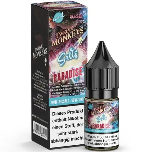 Liquids: Twelve Monkeys Iced Paradise NicSalt Liquid