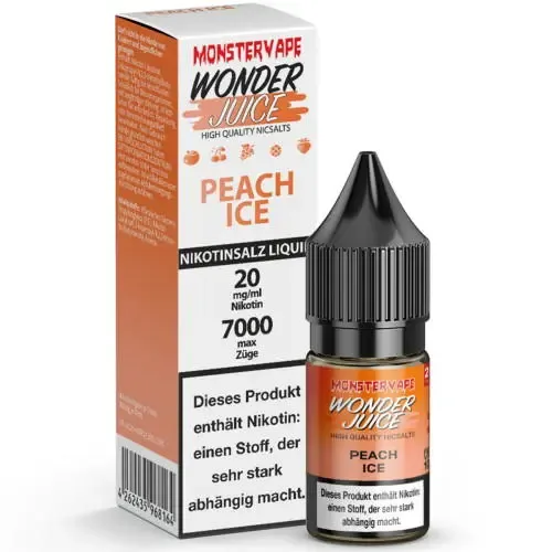 Liquids: Wonder Juice Peach Ice NicSalt Liquid