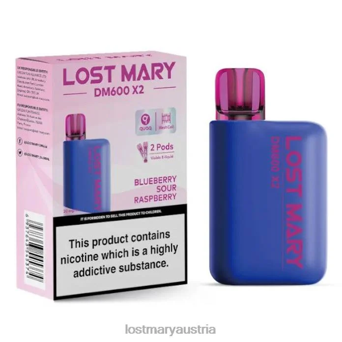 Lost Mary DM600 x2 Einweg-Vaporizer Heidelbeere, saure Himbeere- Lost Mary Osterreich 24NB202