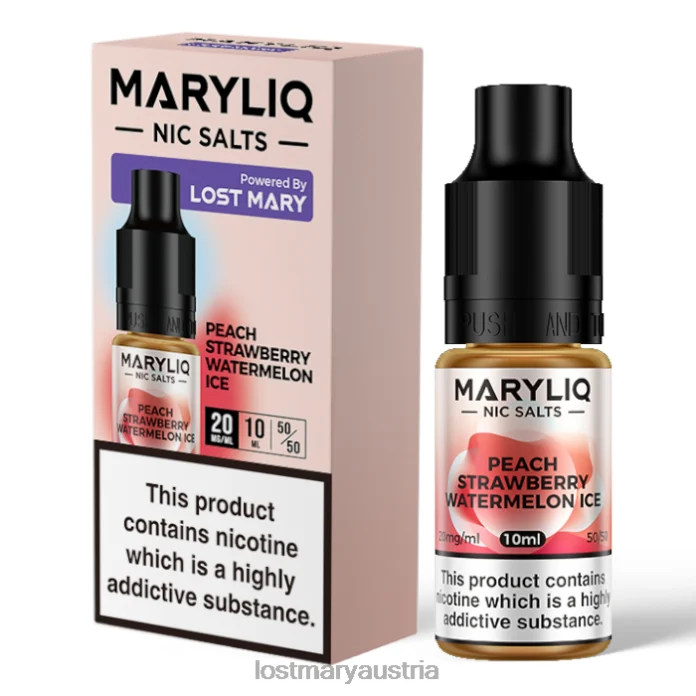 Lost Mary Maryliq Nic Salts – 10 ml Pfirsich- Lost Mary Vape Geschmack 24NB213