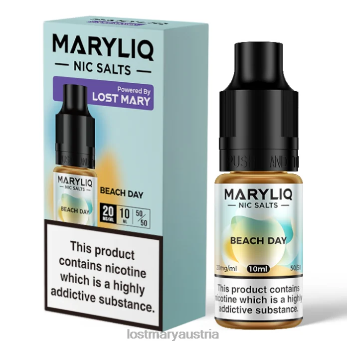 Lost Mary Maryliq Nic Salts – 10 ml Strandtag- Lost Mary Vape Züge 24NB206