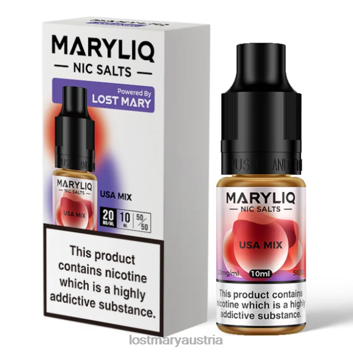 Lost Mary Maryliq Nic Salts – 10 ml USA-Mix- Lost Mary Geschmack 24NB219