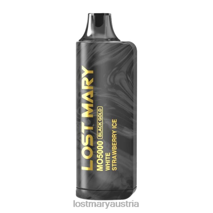 Lost Mary Mo5000 Black Gold Edition weißes Erdbeereis- Lost Mary Vape Sorten 24NB97