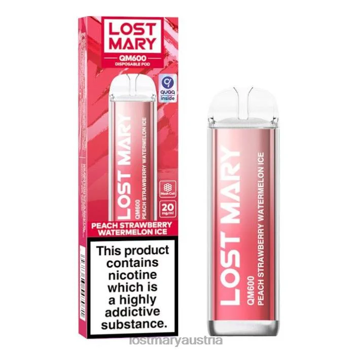 Lost Mary QM600 Einweg-Vaporizer Pfirsich-Erdbeer-Wassermelone- Lost Mary Vape Züge 24NB166