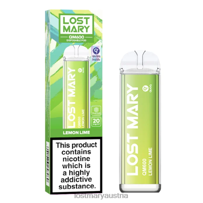 Lost Mary QM600 Einweg-Vaporizer Zitronenlimette- Lost Mary Kaufen Osterreich 24NB168