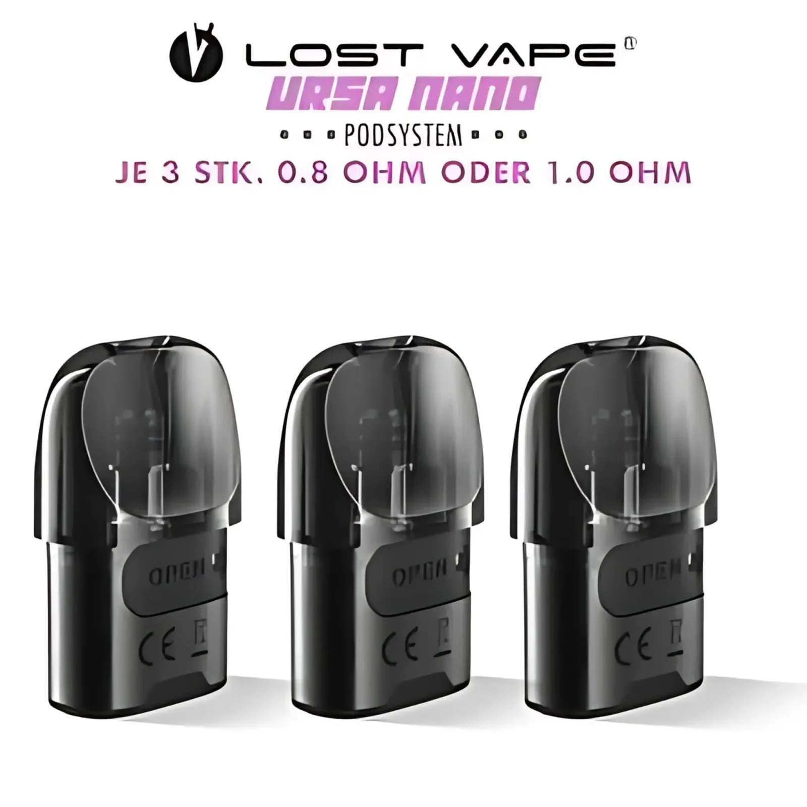 Lost Vape – Ursa Nano Pods mit Coils (3er Pack)