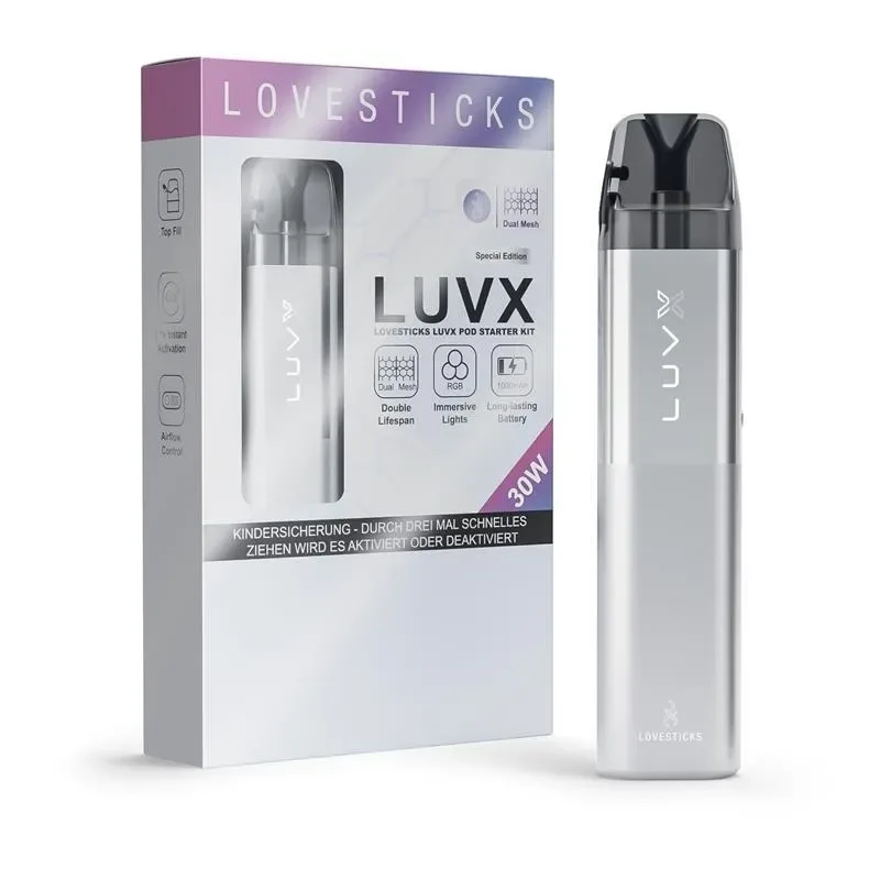 Lovestick – LUVX Pod Kit Silver