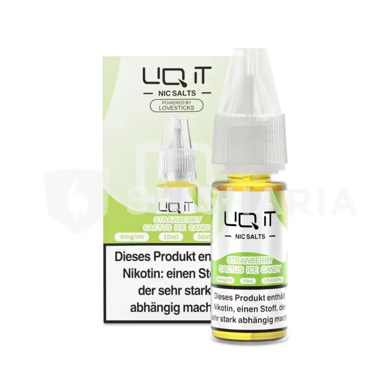 Lovesticks LIQ IT Liquid E-Zigarette 10ml – Strawberry Cactus Candy Ice – 6mg