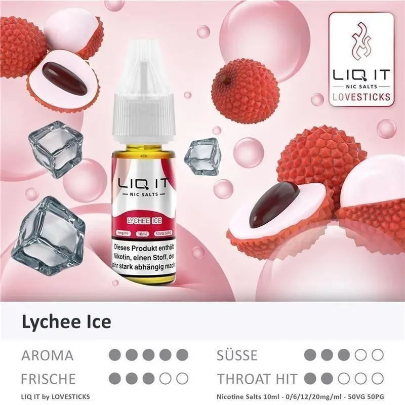 Lovesticks – Liq it NicSalt Liquids Lychee Ice 6 mg/ml