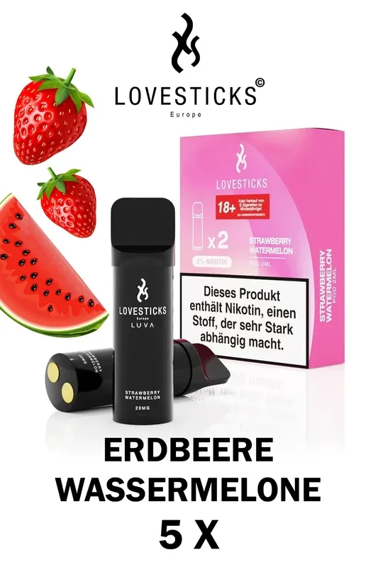 Lovesticks LUVA POD Duo Pack Strawberry Watermelon 20mg/ml (1 Stück)