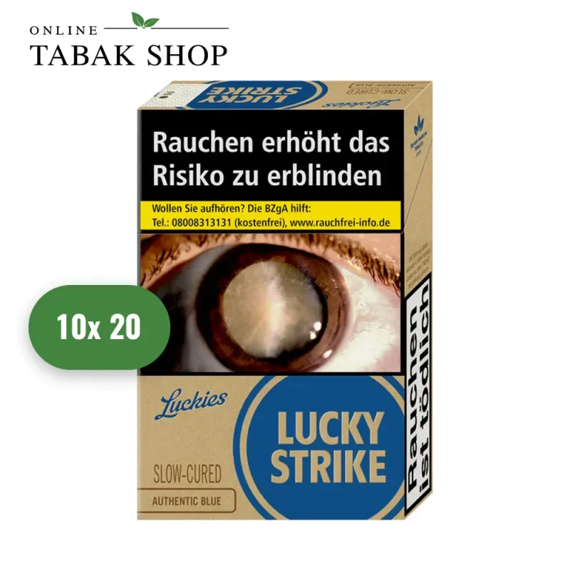 Lucky Strike Authentic Blue Zigaretten OP (10 x 20er)
