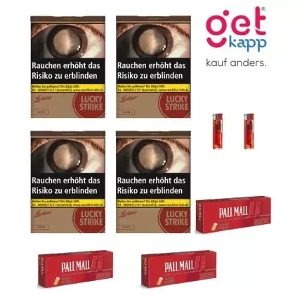 Lucky Strike Tabak Origins USA Red 61g Dose Sparset Extra Hülsen