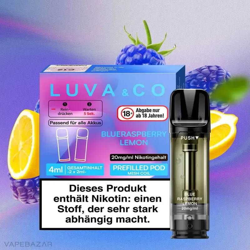 Luva & Co Pods – Blueraspberry Lemon (2er Pack)