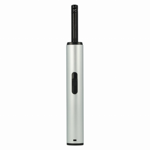 Lux Piezo Stabfeuerzeug metallic silber