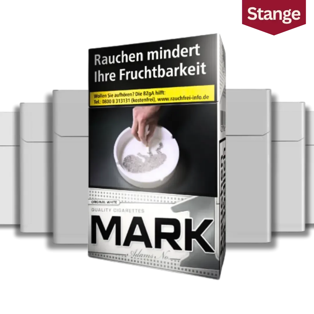 Mark Adams 1 White & Silver Zigaretten Stange (10×20 Stück)