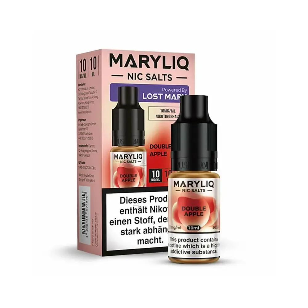Maryliq Nikotinsalz by Lost Mary 10ml Liquid – Double Apple