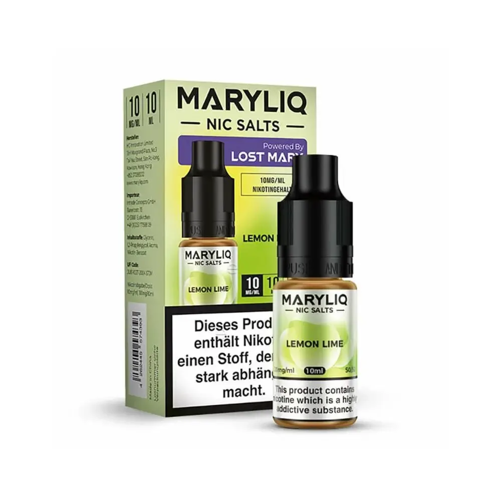 Maryliq Nikotinsalz by Lost Mary 10ml Liquid – Lemon Lime