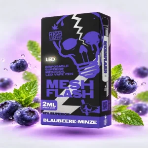 MeshFlash H2 Superior Blend Vape - Blaubeere Minze 2ml